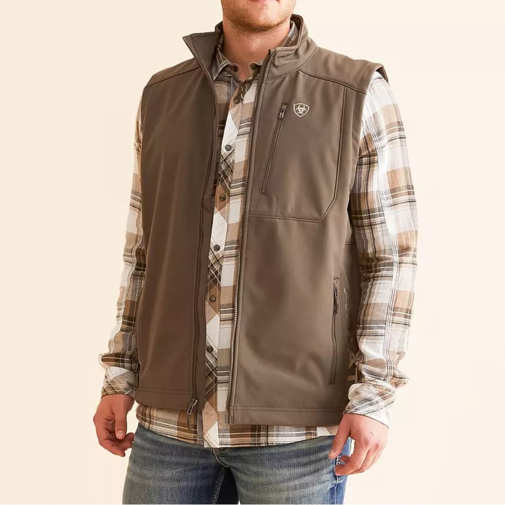 Ariat Men's Brown Softshell Vest